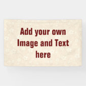 フラワーパワー開花クリームパステル+あなたのアイディア 横断幕 (横)