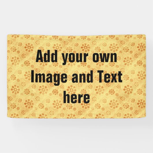 フラワーパワー開花黄色+アイディア 横断幕 (横)