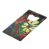 フラワーパワー開花 クレジットカード栓抜き (裏面アングル)