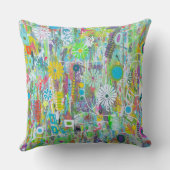 フラワーパワー20 x 20綿装飾用クッション クッション (裏面)