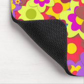 フラワーパワー60sヒッピー マウスパッド (コーナー)