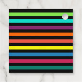 フラワーパワー70のカラフル誕生日ありがとう フェイバータグ (裏面)