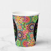 フラワーパワー70のカラフル誕生日パーティー 紙コップ (右)