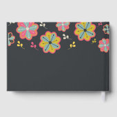 フラワーパワー70のレトロGroovy 結婚's ゲストブック (裏面)