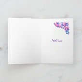 「フラワーパワー」がグリーティングカードを受け取カスタマイズる カード (内部)