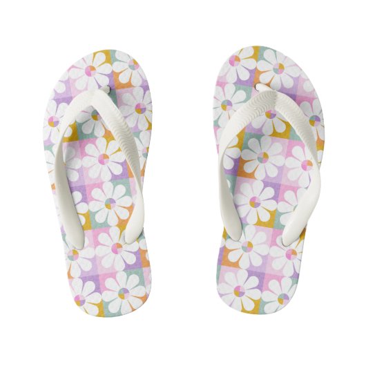フラワーパワー キッズビーチサンダル (フットベッド)