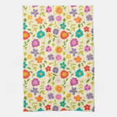 フラワーパワー キッチンタオル (縦)