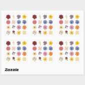 フラワーパワー スクエアシール (シート)