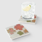 フラワーパワー ストーンコースター (横)