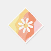 フラワーパワー ダイシー 60's ヒッピーパーティー ナプキン スタンダードカクテルナプキン (角)