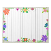 フラワーパワー ノートパッド (正面)