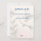 フラワーパワー ハーモニー:カスタマイズ可能な地球の平和 シーズンカード (裏面)