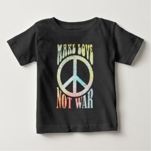 フラワーパワー・ピース - 愛を分かち合い戦争をしないで 1 ベビーTシャツ