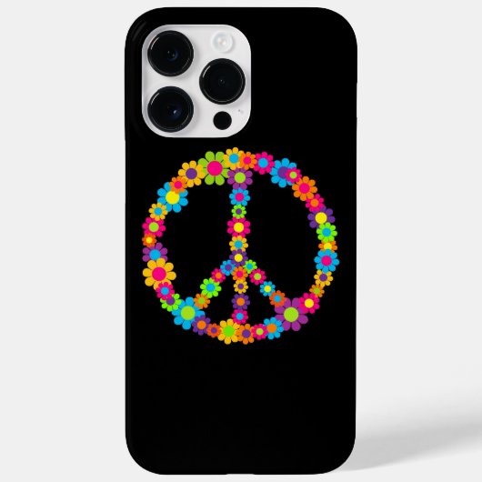 フラワーパワー ピース Case-Mate iPhoneケース (裏面)