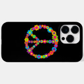 フラワーパワー ピース Case-Mate iPhoneケース (裏面 (横))