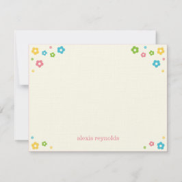 フラワーパワー フラット ありがとうカード ノートカード