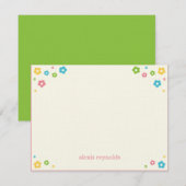 フラワーパワー フラット サンクス カード (正面/裏面)