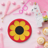 フラワーパワー ペーパープレート (パーティー)