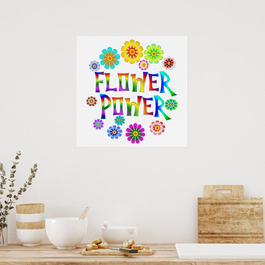 フラワーパワー ポスター (キッチン)