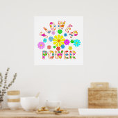 フラワーパワー ポスター (キッチン)