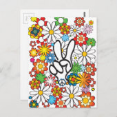 フラワーパワー ポストカード (正面/裏面)