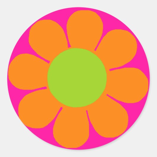 フラワーパワー ラウンドシール (正面)