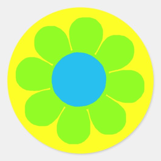 フラワーパワー ラウンドシール (正面)