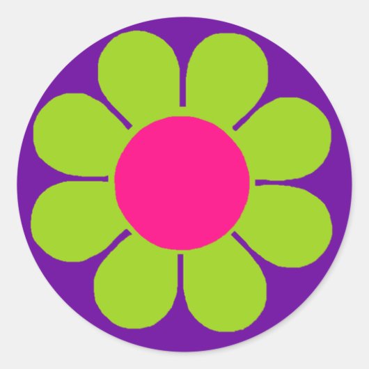 フラワーパワー ラウンドシール (正面)