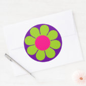 フラワーパワー ラウンドシール (封筒)