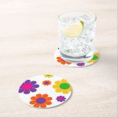 フラワーパワー ラウンドペーパーコースター (インサイチュ)