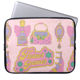 フラワーパワー ラップトップスリーブ