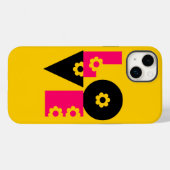 フラワーパワー ラブ スクエアード Case-Mate iPhoneケース (裏面 (横))