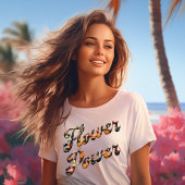 フラワーパワー レトロ Tシャツ