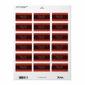 フラワーパワー – レンガと黒の住所 シール (フルシート)