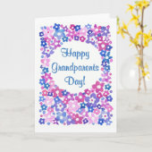 「フラワーパワー」祖父母の日のグリーティングカード カード (黄色い花)