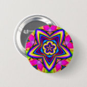 フラワーパワー 缶バッジ (正面&裏面)