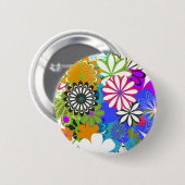 フラワーパワー! 缶バッジ (正面&裏面)
