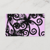 フラワーパワー(黒) 名刺 (裏面)