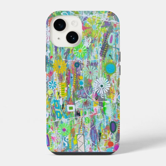 フラワーパワーiPhoneケース iPhoneケース (裏面)