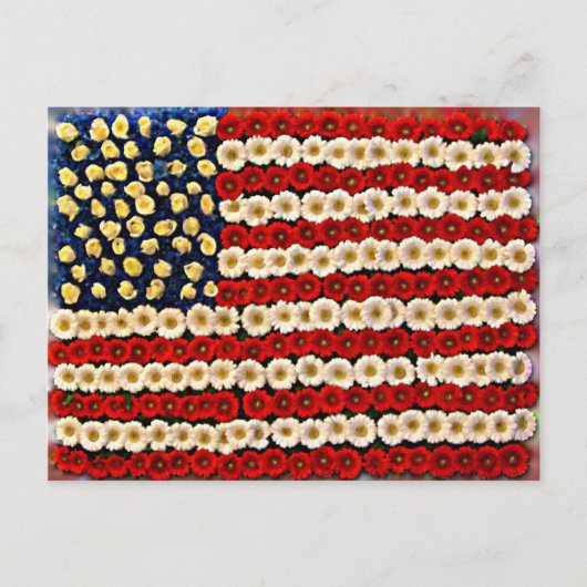 フラワーパワーUSバナー ポストカード (正面)