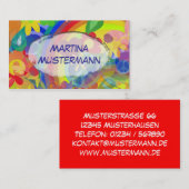 フラワーパワ感じー 名刺 (正面/裏面)