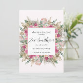 フラワーパンパスグラス 招待状 (スタンド正面)