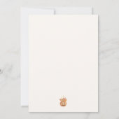 フラワーパンプキンハロウィーン秋ベビーシャワー サンキューカード (裏面)