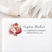 フラワーパンプキンブラッシュマルサラグリッター ベビーシャワー ラベル (インサイチュ)