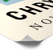 フラワーパーソナライズされたマーケット誕生フラワーアートプリント ポスター (角)