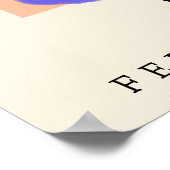 フラワーパーソナライズされたマーケット誕生フラワーアートプリント ポスター (角)