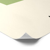 フラワーパーソナライズされたマーケット誕生フラワーアートプリント ポスター (角)