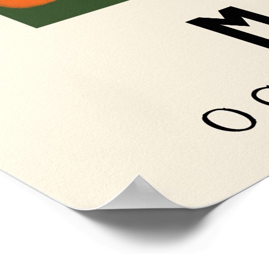 フラワーパーソナライズされたマーケット誕生フラワーアートプリント ポスター (角)