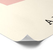 フラワーパーソナライズされたマーケット誕生フラワーアートプリント ポスター (角)