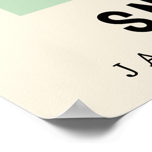 フラワーパーソナライズされたマーケット誕生フラワーアートプリント ポスター (角)